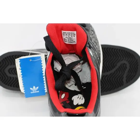 F0 Deadstock ADIDAS Originals Superstar II Mickey X Black1 Runwht G48969 Men 12 F0 Deadstock ADIDAS Originals Superstar II Mickey X Black1  main image 4